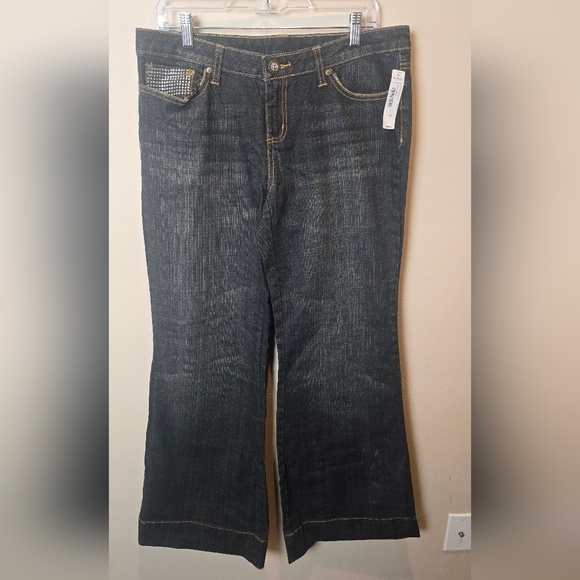 Bisou Bisou Denim - Bisou Bisou Michele Bohbot Stylish Black Denim Women's Jeans NWT